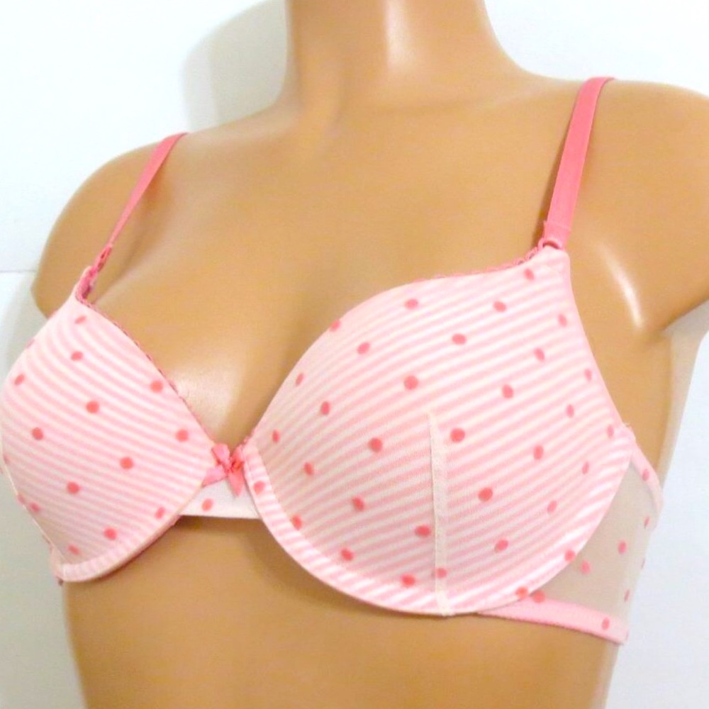 Pink Victoria’s Secret 34C Demi Lined Mesh Bra